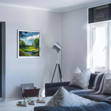 ARNLRDYA Golf Course Paint by Number Kits for Adults, Forest Grassland Landscape Paint by Numbers for Beginner, Lake and Blue Sky Acrylic Paint Oil Painting Gift Unframe for Home Decor(16×20inches) ARNLRDYA