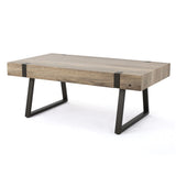 Christopher Knight Home Abitha Faux Wood Coffee Table, Canyon Grey, 23.60 in x 43.25 in x 16.75 in Christopher Knight Home