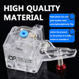 Haldis 3D Extruder DDB Universal Nickel Plated Gear Dual Drive 3D Printer Extruder for Ender 3 Pro Ender 5 Pro CR10S Pro, Mega S, Prusa I3 Other DIY 3D Printer Kit (DDB Right) WoodArtSupply