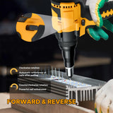 LouSdZoke Cordless Rivet Gun for DeWalt 20V,Electric Rivet Gun, Brushless Rivet Gun Tool for Rivets(1/8'', 5/32'', 3/16") LouSdZoke