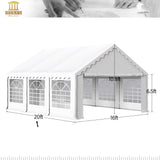 HERA'S PALACE 16'x 20' Outdoor Tents for Parties, Large Canopy Tent with 8 Removable Sidewalls, Heavy Duty Party Tent for Graduation, Wedding and Birthday HERA'S PALACE