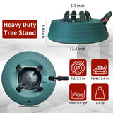 JILUVA Christmas Tree Stand with Water Reservoir, Foot Press Easy Setup, Fits up to 6 Ft Real Tree with 5.1" Diameter, Equipped with Water Level Indicator, No Assembly Needed JILUVA