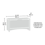 Shoal Creek Storage Chest, Jamocha Wood finish Sauder