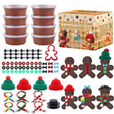 Christmas DIY Craft Kits - Air Dry Clay Craft Set Creative Modeling Kit for Indoor Decor & Handmade Ornaments Gift for Christmas Gifts & Holiday Activities (Gingerbread Man) juyght