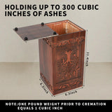 NowDoWin Urn for Ashes Adult Male Female,Cremation Urns for Men Women,Wooden Urns for Human Ashes Adult,Handcrafted Solid Wood Urn with Bag,TSA Approved Urn (Tree of Life, 300LBS Capacity) Nowdowin