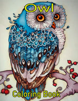 Owl coloring Book: Owls Adult Coloring Book: New and Expanded Edition with 50 Unique Designs Majosta