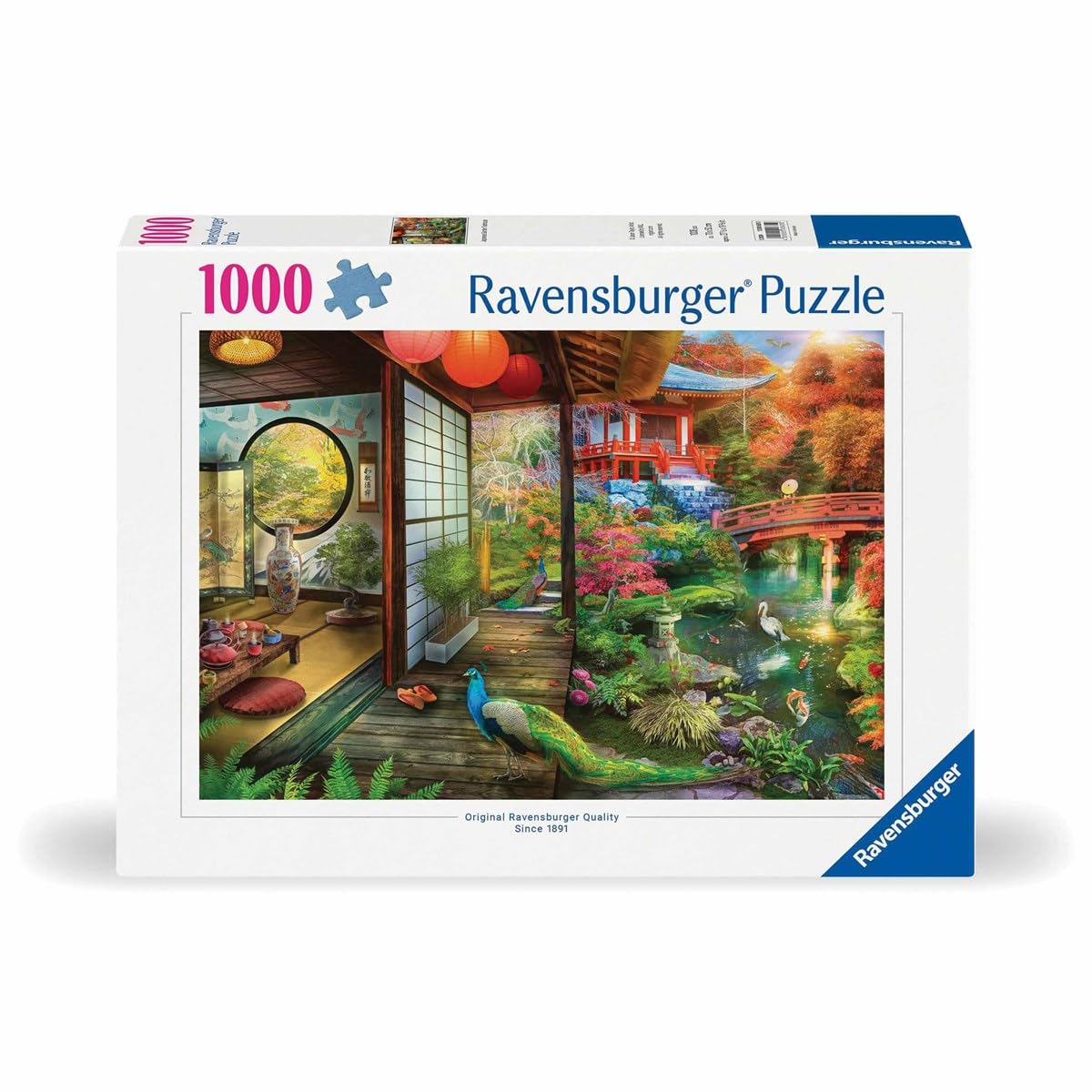 Ravensburger Japanese Garden Teahouse 1000 Piece Jigsaw Puzzle for Adults - 12000635 - Handcrafted Tooling, Made in Germany, Every Piece Fits Together Perfectly Ravensburger