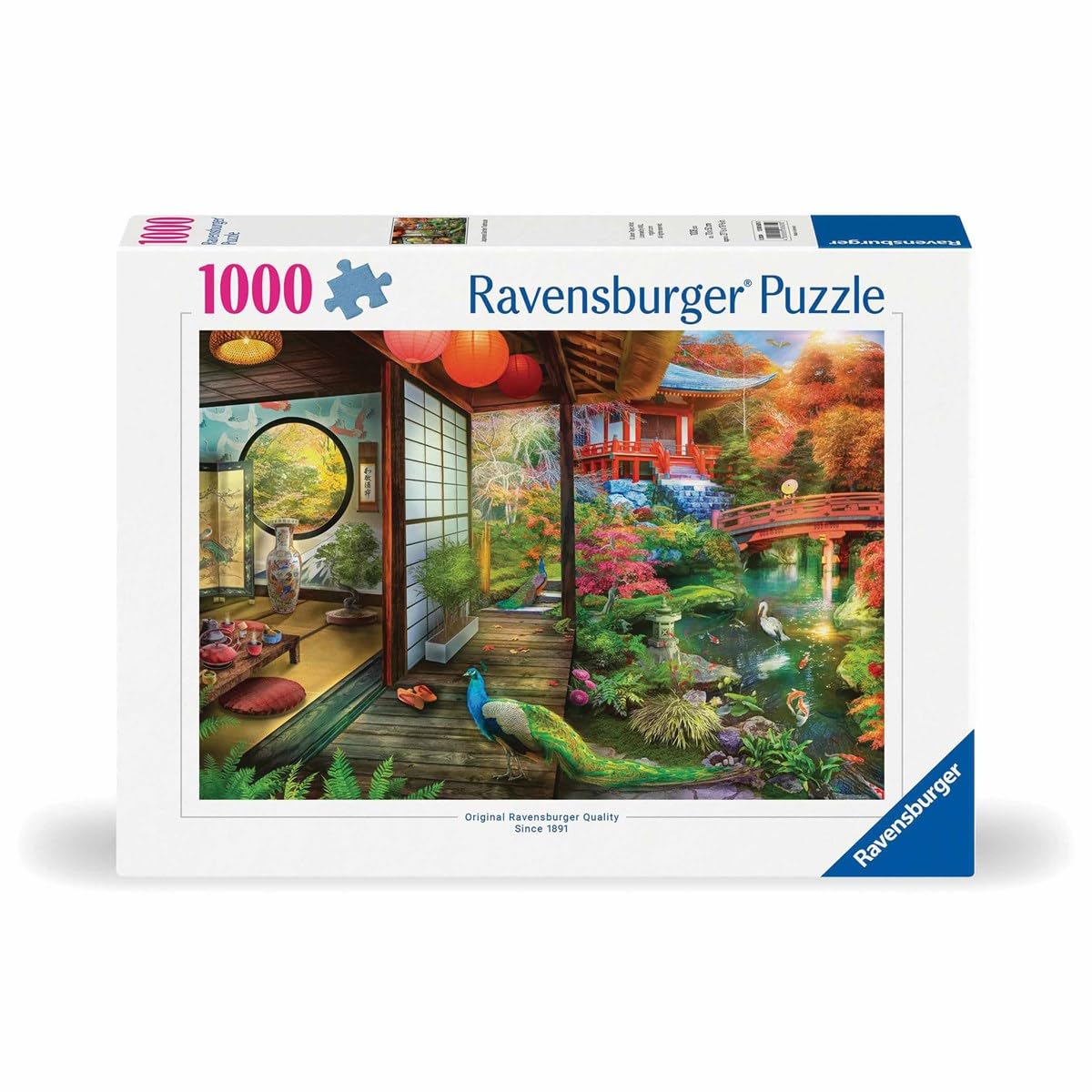 Ravensburger Japanese Garden Teahouse 1000 Piece Jigsaw Puzzle for Adults - 12000635 - Handcrafted Tooling, Made in Germany, Every Piece Fits Together Perfectly