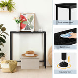 YBING Narrow Console Table Small Entryway Table Thin Table Sofa Side Table Hallway Table for Living Room Foyer Bedroom Corridor Office Black YBING