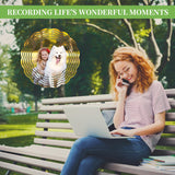 Encooldesty 2 pcs 8 inch Sublimation Wind Spinner Blank,Hanging Wind Spinners Sublimation Blanks,Aluminum Metal Wind Sculptures,Indoor Outdoor Garden Decoration Encooldesty