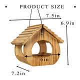 BalterFF Bird Feeders for Outdoors,Wooden Unique Seed Sunflower Food Feeder Blue Cardinal Finch Backyard Platform Balcony Gazebo Tree Fence Wall BalterFF