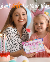 BestNow Clay Beads Bracelet Making Kit Toys for Girls Kids Charms Kit 18 Colors Friendship Bracelet Kit Letter Beads DIY Crafts Teen Girl Gifts Toys for Ages 6 7 8 9 10 11 12 BestNow