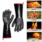 932°F Extreme Heat Resistant Gloves for Grill BBQ,Aillary Waterproof Long Sleeve Pit Grill Gloves for Fryer, Baking, Oven,Smoker,Fireproof, Oil Resistant Neoprene Coating（14-Inch ） Aillary