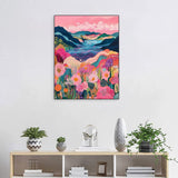 Eterkosu Mountain Flowers Diamond Art Painting Kits for Adults,5D DIY Scenery Diamond Art Paint with Diamonds for Home Decor,Full Drill Diamond Dots Painting for Adults Beginners Gem Art Pictures Eterkosu