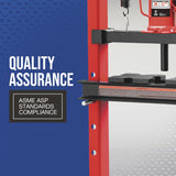 Strongway 12-Ton Hydraulic Shop Press Strongway