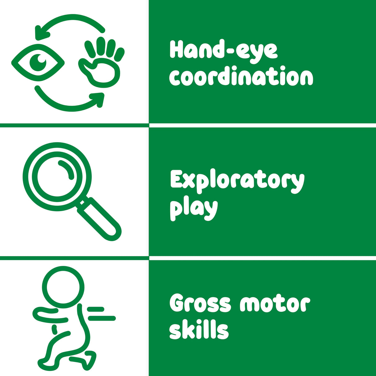 SPARK & WOW Activity Gym - 3-Piece Indoor Climber - Solid Wood - Gross Motor Activities for Infants and Toddlers SPARK & WOW