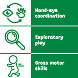 SPARK & WOW Activity Gym - 3-Piece Indoor Climber - Solid Wood - Gross Motor Activities for Infants and Toddlers SPARK & WOW