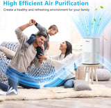Air Purifiers for Home Large Room up to 1500ft²,Tailulu H13 True HEPA Air Cleaner with 360°Air Inlet, 15dB Air Purifier for Bedroom with Sleep Mode,Speed Control,Timer, for Odor Dust Smoke Tailulu
