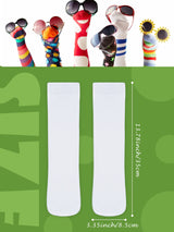 6 Pairs Blank White Sublimation Socks Printable Athletic Socks Patriotic Socks 4th of July Full Sublimation Socks Unisex Sports Crew Socks for Present DIY Personalized Socks Women Men Teens, Size 9-12 Giugu