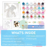 Paint by Numbers Kit for Adults - Jesus Cross Acrylic Adult Paint by Number Kits on Canvas for Beginner, Religious Christians DIY Oil Painting by Numbers for Adults, Perfect for Decor Gift 16"x20" Offito