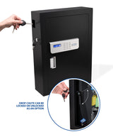 Viking Security Safe VS-100KS Heavy Duty Key Cabinet Key Safe with Lockable Drop Slot 100 Capacity Viking Security Safe