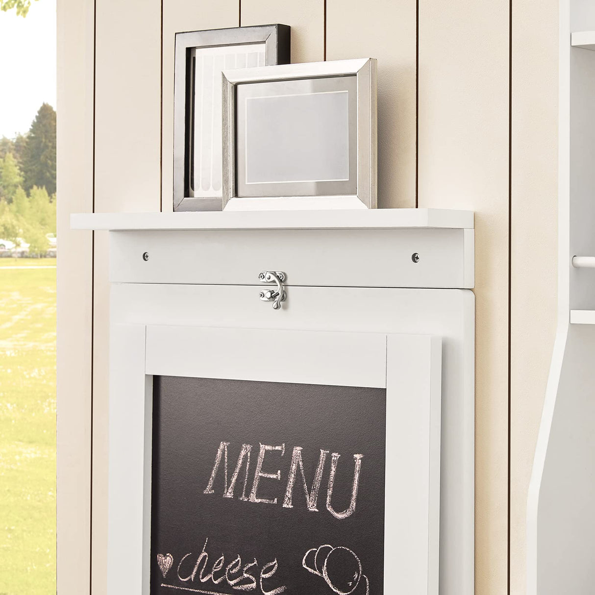 SoBuy Wall-Mounted Drop-Leaf Table, Folding Kitchen & Dining Table Desk, Children Table, White FWT20-W SoBuy