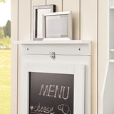 SoBuy Wall-Mounted Drop-Leaf Table, Folding Kitchen & Dining Table Desk, Children Table, White FWT20-W SoBuy