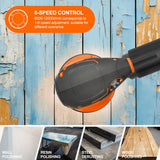 Yunirvana 5-Inch Orbital Sander, 2.5 Amp Motor, 15 Pcs Sanding Disc Set, 6-Speed Control (6000-12000 OPM), Efficient Dust Collection for Superior Sanding and Polishing Yunirvana