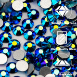 NAISKA 800Pcs Nail Art Rhinestones Set Colorful Flatback Rhinestones Glass Diamantes Gems for Nails Design Sparkly Diamond Beads Gems for DIY Crafts Clothes Tumblers Face Makeup Manicure NAISKA