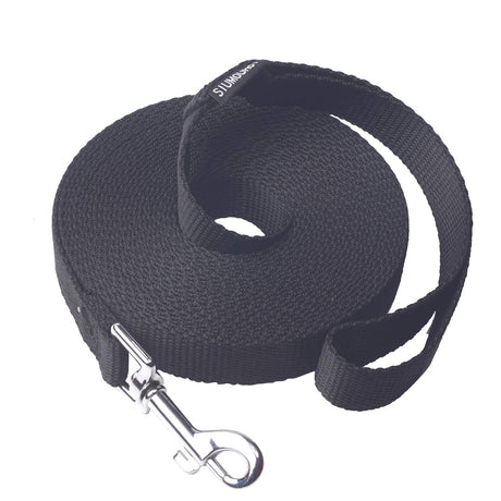 Siumouhoi Dog/Puppy Obedience Recall Training Agility Lead- 15 ft 20 ft 30 ft 40 ft 50 ft Long Leash -for Training Leash, Extended Rope for Training. (20Feet, Black) Siumouhoi