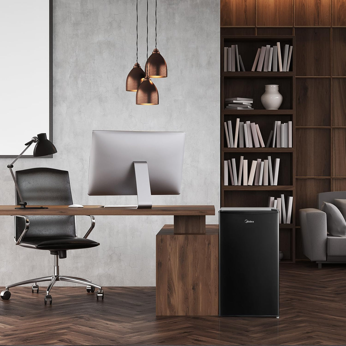 Midea MERM33S1ABB 3.3 Cubic Feet Compact Refrigerator, Black Midea