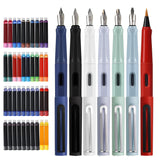 GC QUILL Calligraphy Fountain Pen Set- 7 with Different Nibs and 40 Ink Cartridges for Beginners- MU-09 GC QUILL