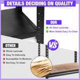 8000LBS Garage Shelving Heavy Duty, 5-Tier 71" H Storage Garage Shelves, Industrial Adjustable Metal Shelving Units for Garages, Warehouses, Kitchen, Black, 59" W x 24" D x 71" H Koestem