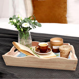 DIY Diamond Art Painting Wooden Tray Kit With Handle, Food Tray for Breakfast, Bar Dinner Table Decoration, Diamond Dots Gem Painting Art Set for Beginners-Snowman1 WoodArtSupply