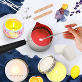 Candle Making Kit for Adults Beginners,Candle Making Supplies Include Soy Wax for Candle Making,Candle Wax Melting Pot,Candle Wicks Stickers,Magic Paper and More-DIY Candle Kit,Full Crafts for Adults Yzoo