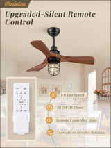 Fanbulous 36Inch Ceiling Fans with Lights and Remote Control Farmhouse Flush Mount Ceiling Fan with 6-Speeds,Low Profile Ceiling Fans with Quiet Reversible DC Motor for Patio Living Room Bedroom Fanbulous