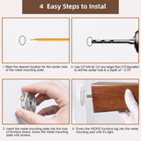 WEKIS Solid Wooden Furniture Legs 10 Inch, Natural Wood Mid Century Brown Square Legs Furniture Replacements Feet for Couch Legs, Sofa Legs, Cabinet Legs, Bench Legs, Bed Legs, Set of 4 WEKIS