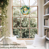 AIBOERL Diamond Art Hanging Kit for Adult,Special Shaped Rhinestone,DIY Acrylic 5D Diamond Art Painting Window Pendants Home Garden Wall Hanging Kits Hanging Ornament,Double Sided. (Turtles) AIBOERL