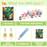 Reivworl Hummingbird Paint by Numbers Kit for Adults, Hummingbird Paint by Number for Adults, Adult Paint by Number Kits for Gifts and Wall Decor 16x20 Inch Reivworl