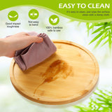 Mumufy 6 Pcs Lazy Susan Turntable Organizer Round Lazy Susan Turntable Tray for Kitchen Counter Pantry Table Organization Cabinet Bathroom(Bamboo,10 Inch) Mumufy