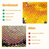 CEOVR Diamond Painting Kits, Beach Flower Diamond Art Dots for Adults Beginners, 5D Full Drill DIY Crystal Flower Gem Art, Adult Crafts Kits Arts and Crafts, Wall Decor for Home Office 12x16inch CEOVR