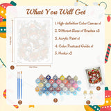 Arttoplus Christmas Paint by Numbers Kit for Adults Beginner-Christmas Snowman Adult Paint by Number Kits on Canvas, DIY Acrylic Oil Painting by Numbers for Adults for Gift Home Wall Decor(16x20inch) Arttoplus