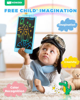 KOKODI LCD Writing Tablet, Valentines Day Gifts for Kids，10 Inch Colorful Toddler Doodle Board Drawing Tablet, Erasable Reusable Electronic Drawing Pads, Educational and Learning Toys for Kids KOKODI