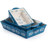 Wisenvoy Baking Dish Ceramic Lasagna Pan Casserole Dish 3-Piece Bakeware Sets Baking Dishes Baking Set Baking Dish Set Wisenvoy