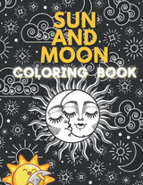Sun and Moon Coloring Book: Sun and Moon Celestial Pages - Beautiful sun and moon symbols coloring book for adults Majosta