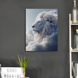 MTPGNW Lion White Cloud Diamond Painting Kits for Adult,5D DIY Blue Sky Diamond Art Painting Decoration Home Wall Decor Painting Kits Gifts for Women 16x24 INCH MTPGNW