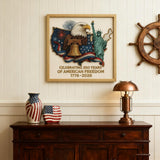 RTYUIHN DIY Diamond Painting Kit- Celebrating 250 Years of American Freedom (1776-2026) for Home, Office and Cultural Space Decoration Artwork-Not Included Frame RTYUIHN