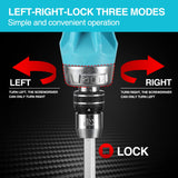 DURATECH 2PCs Ratcheting Screwdriver Set, 12-in-1 Multi-bit Standard/Stubby Screw Driver Set, Premium S2 Steel, Innovated Bits Quick-Load Mechanism, with Phillips, Slotted, Torx, Square Bits DURATECH