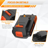EDETOVAD 20 Volt MAX 2.0AH Lithium-Ion Battery Replacement for Black+Decker 20V Battery，Compatible with All Power 20V Black and Decker Power+ Tools EDETOVAD