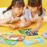 Lovyan 3D EVA Foam Stickers for Toddlers 12PCS Sticky Foam DIY Craft Preschool Art Class Drawing Sticker Puzzle Art Kit for Kids Boys Girls (Animals) Lovyan